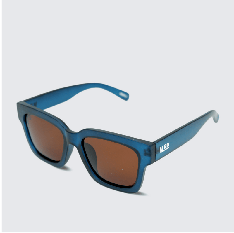 Moana Road Cilla Black sunglasses - Blue frames with blue arms and brown polarized lenses