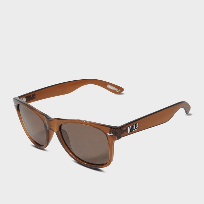 Moana Rd Plastic Fantastics sunglasses - Brown transparent frames with brown transparent arms with brown polarized lenses