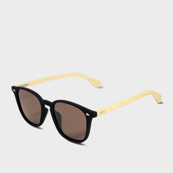 The Debbie Reynolds by Moana Road - Black frames with bamboo arms