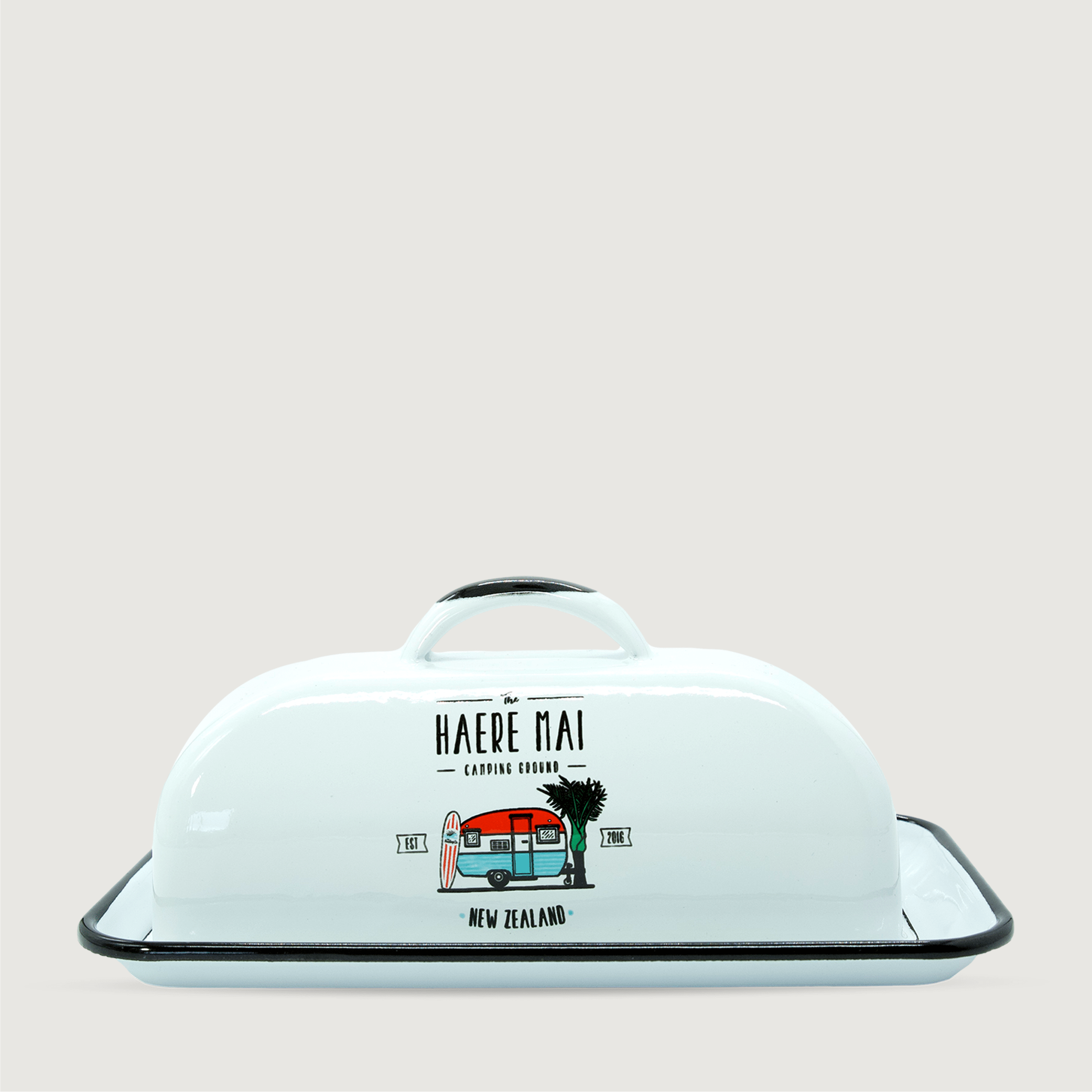 Enamel Butter Dish Moana Road Homeware