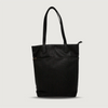 Moana Road Fendalton tote bag. Black vegan leather with patterned interior lining