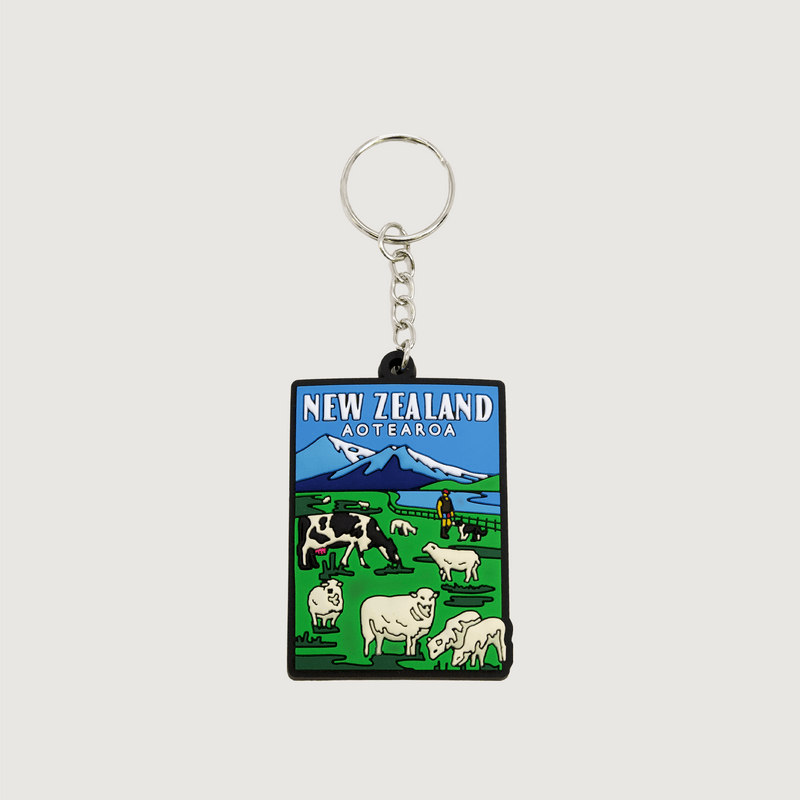 Moana Road - NZ Farmland Silicone Keyring