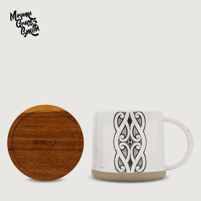 Moana Road - Miriama Grace-Smith Ceramic Mug - Stone