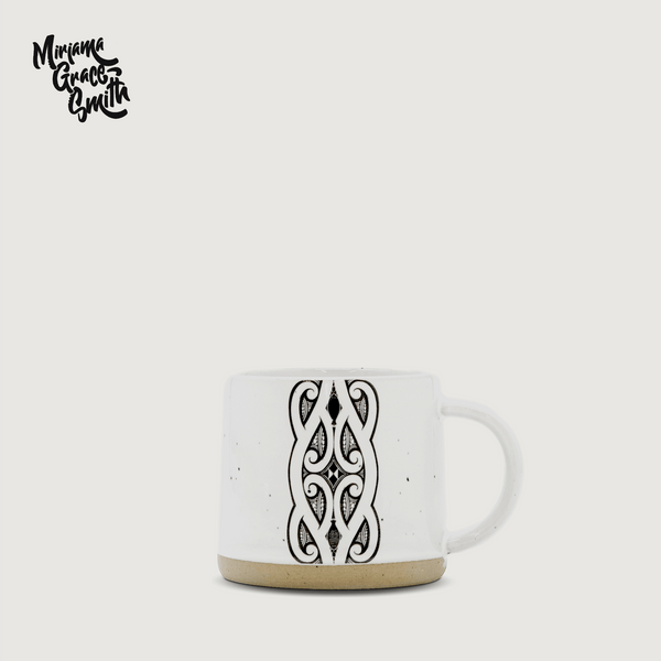 Moana Road - Miriama Grace-Smith Ceramic Espresso Mug - Stone