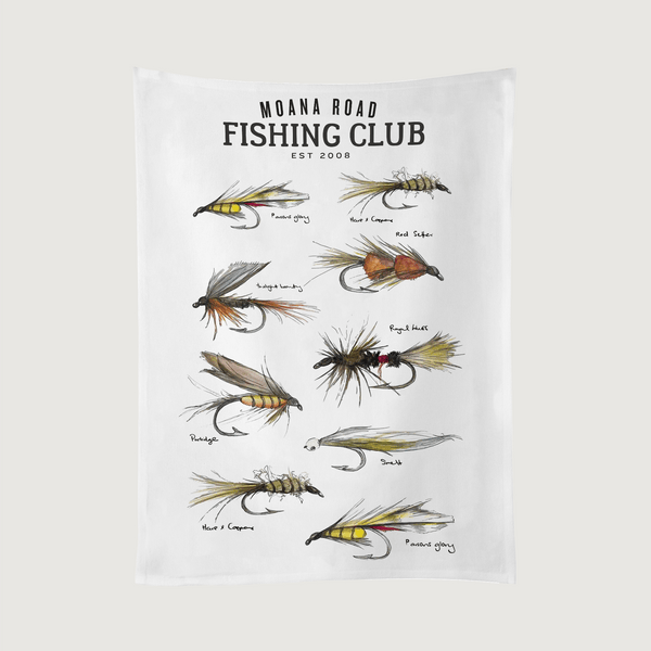 Moana Road - Fly Fishing Tea Towel