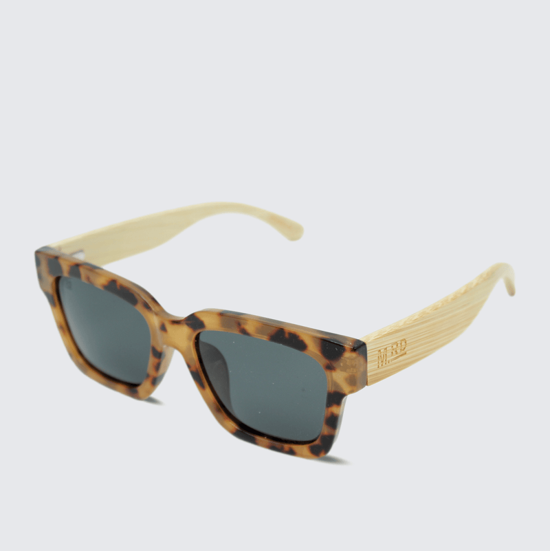 Moana Road Cilla Black sunglasses - Tortoiseshell frames with bamboo arms and brown polarized lenses