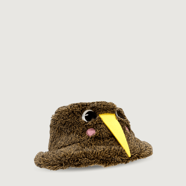 5020 Kids Fluffy bucket Hat Kimi The Kiwi 01