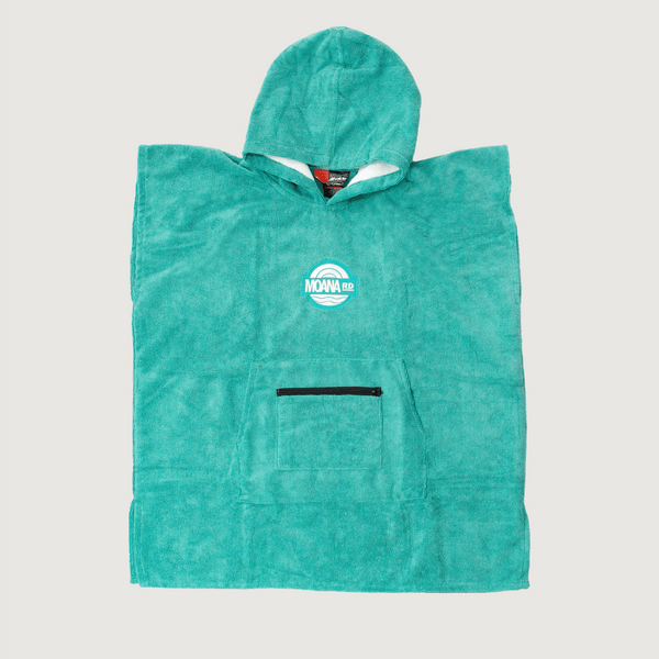 Moana Road - Kids Microfibre Towel Hoodie Teal