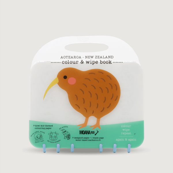 Moana Road - Colour & Wipe Book