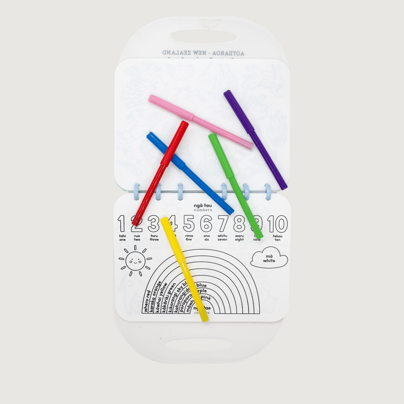 Moana Road - Colour & Wipe Book