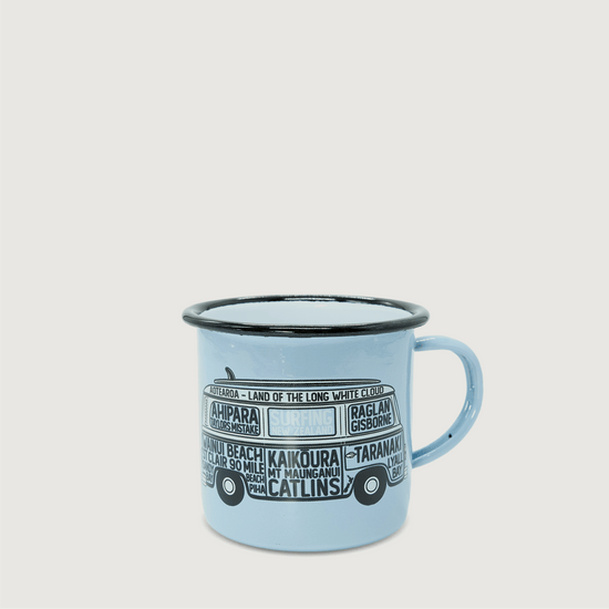 NZ Surfing enamel mug - Moana Road