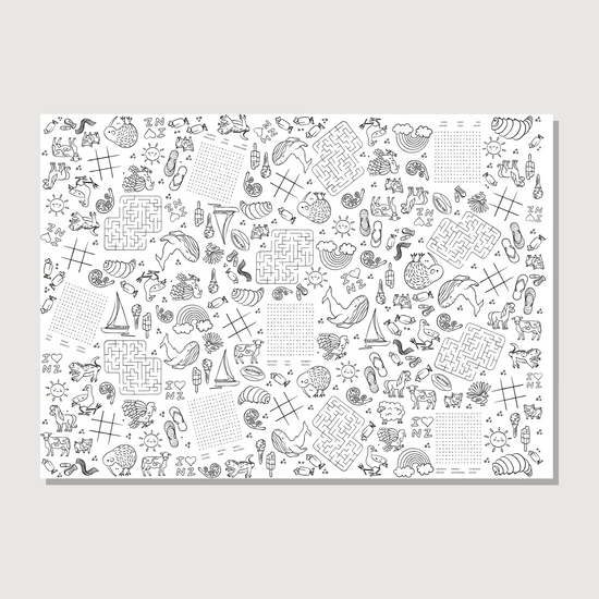 Moana Road - Colour-In Tablecloth