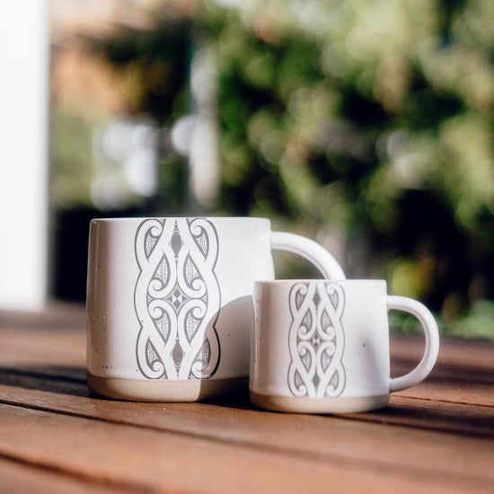 Moana Road - Miriama Grace-Smith Ceramic Espresso Mug - Stone