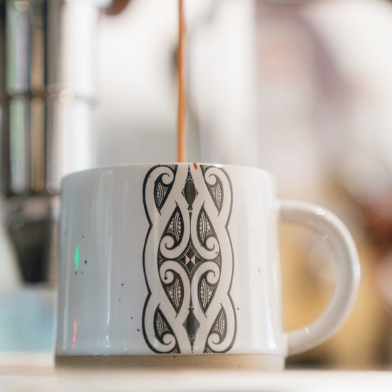 Moana Road - Miriama Grace-Smith Ceramic Espresso Mug - Stone