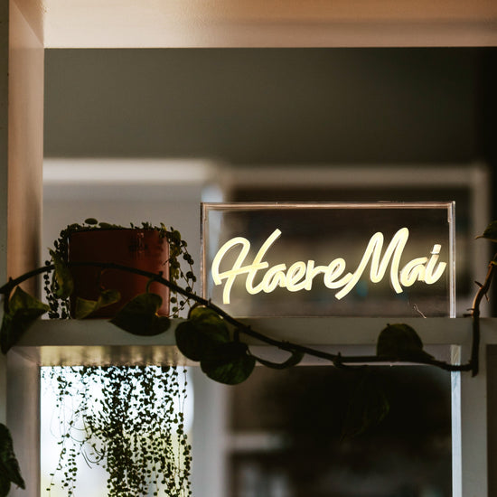 Moana Road - Haere Mai Neon Light
