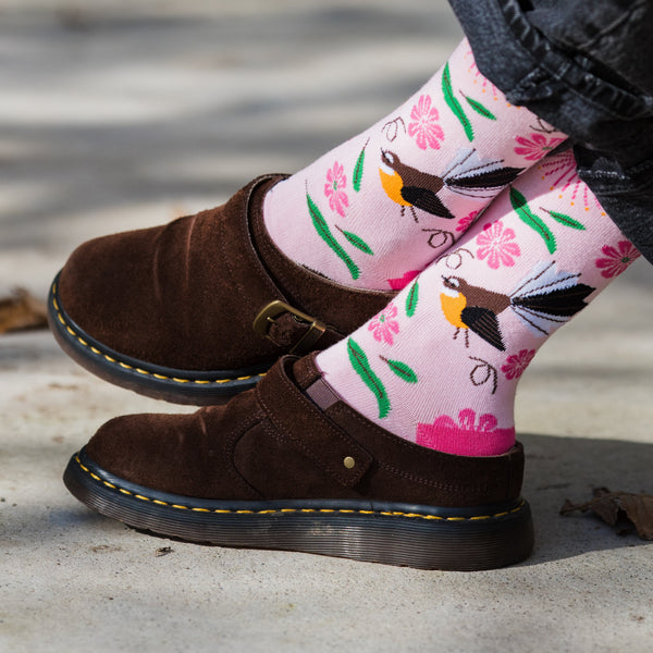 Moana Road - Jacquard Adult Socks - Pretty in Pink