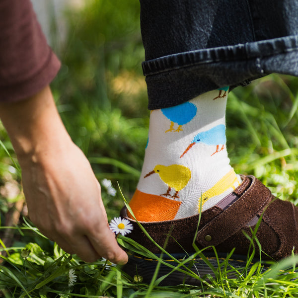 Moana Road - Jacquard Adult Socks - Pop Kiwi