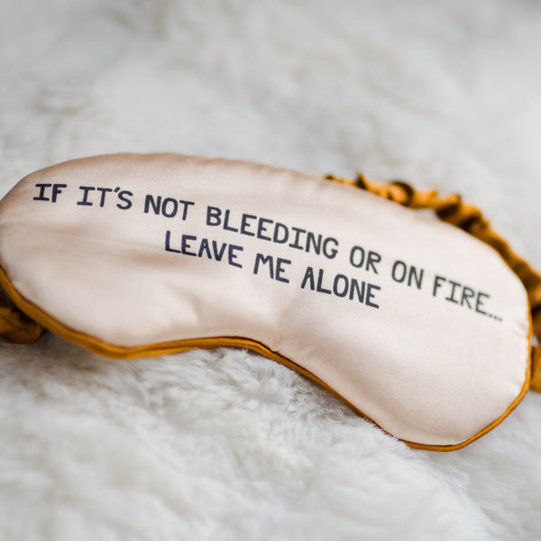 Moana Road - Eye Mask - Gold/White