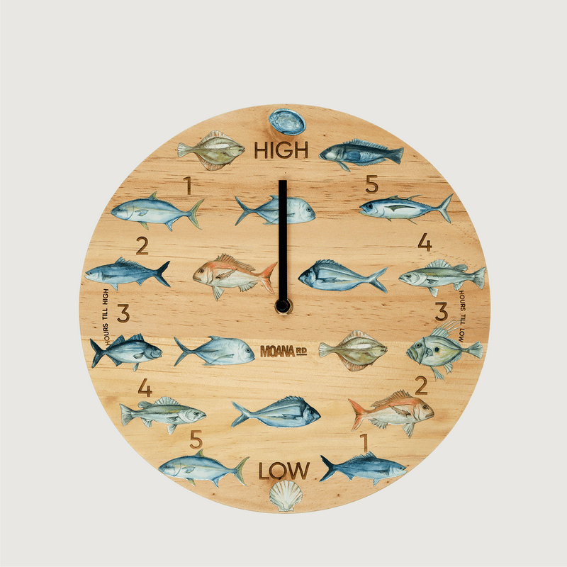 Moana Road Tide Clock -Fishing