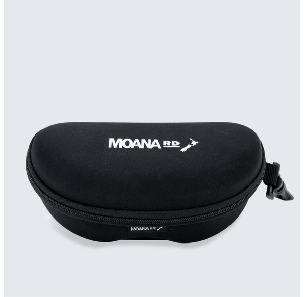 Moana Road sunglasses hard case with zip - black