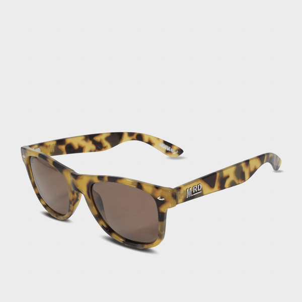 Moana Rd Plastic Fantastics sunglasses - Yellow tortoiseshell frames with yellow tortoiseshell arms with brown polarized lenses