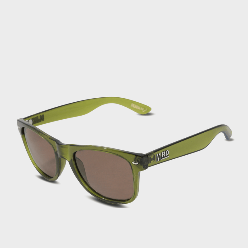 Moana Rd Plastic Fantastics sunglasses - Green transparent frames with green transparent frames arms with brown polarized lenses
