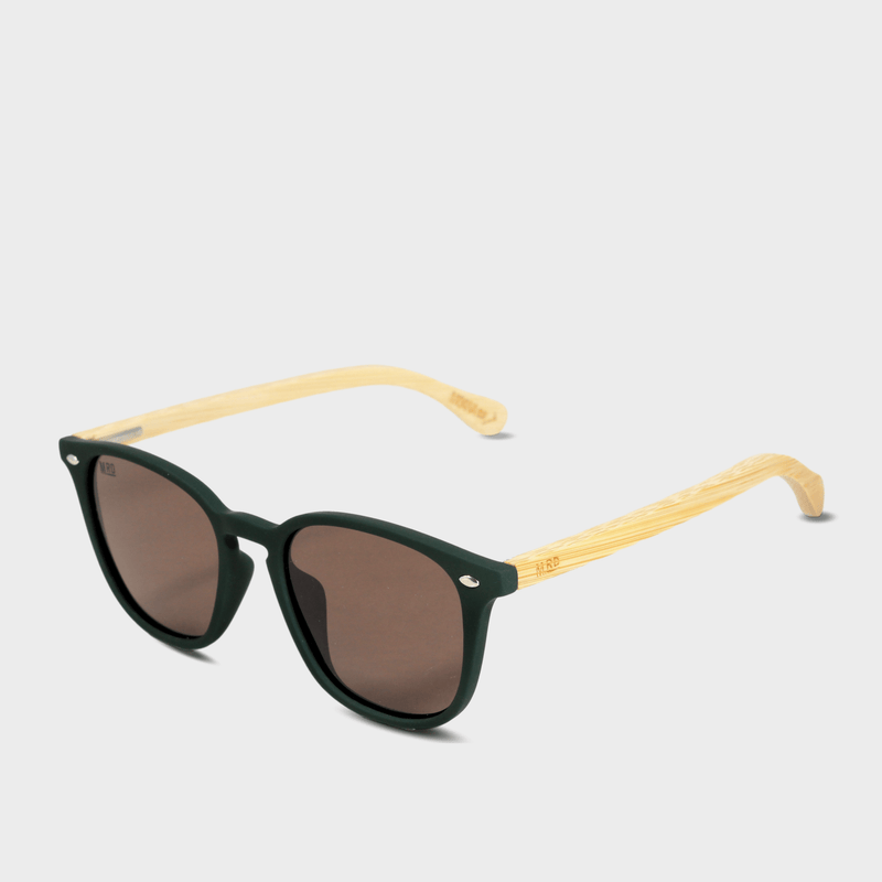 The Debbie Reynolds by Moana Road - Dark green frames with bamboo arms