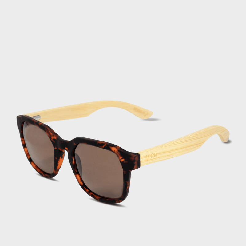 Moana Rd Lucille Ball sunglasses - Tortoiseshell frames with bamboo arms with brown polarized lenses