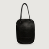 Moana Road Mt Maunganui tote bag. Black vegan leather with magnetic clasps