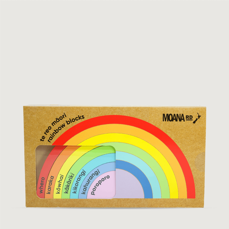 Moana Road - Te Reo Rainbow Blocks